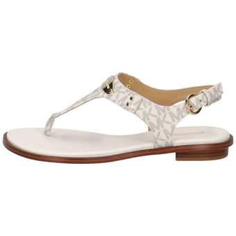 Michael Kors MK Plate Thong Sandale in weiß