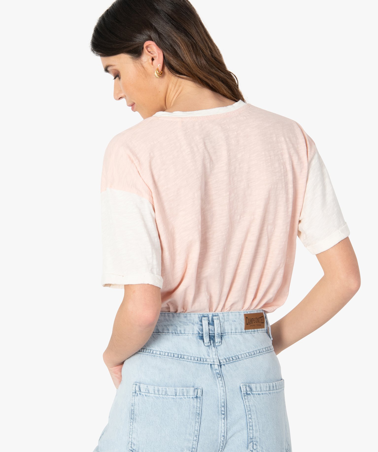 Tee-shirt femme à motif – Camps United rose | GEMO