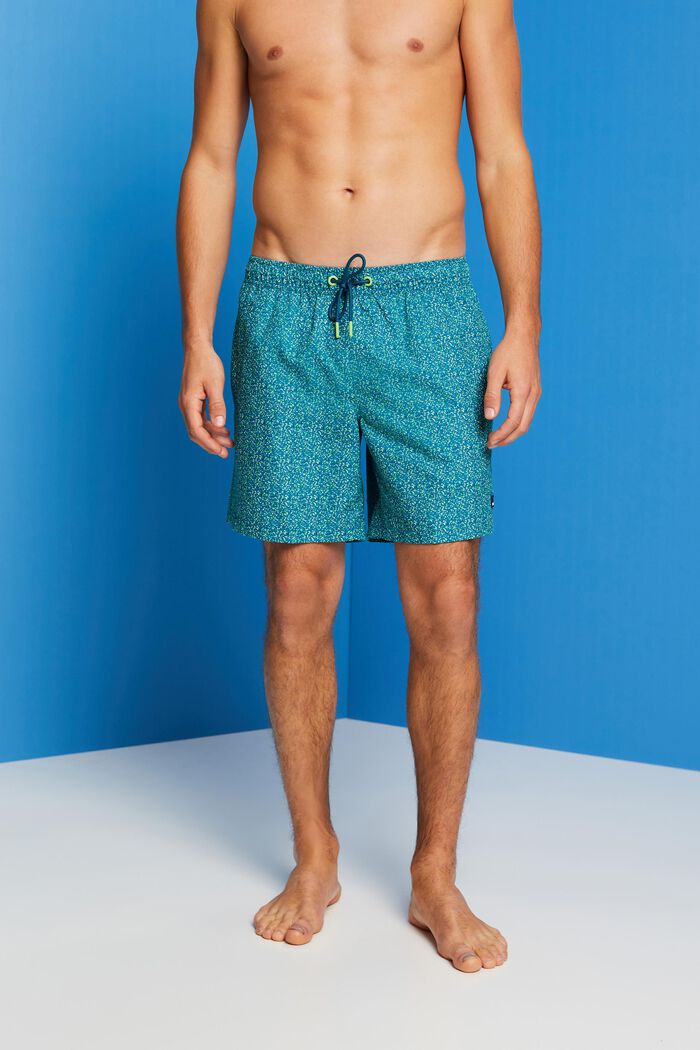 Badeshorts mit Allover-Muster