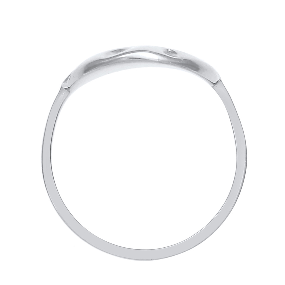 Elli Elli Bague Plättchen Coin Rund Struktur Geo 925 Silber Bague