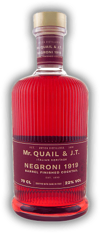 Mr. Quail & J.T. Negroni 1919 Mr. Quail & J.T. Negroni 1919 Barrel Finished Cocktail. 0,7	 Liter - Vol 22%