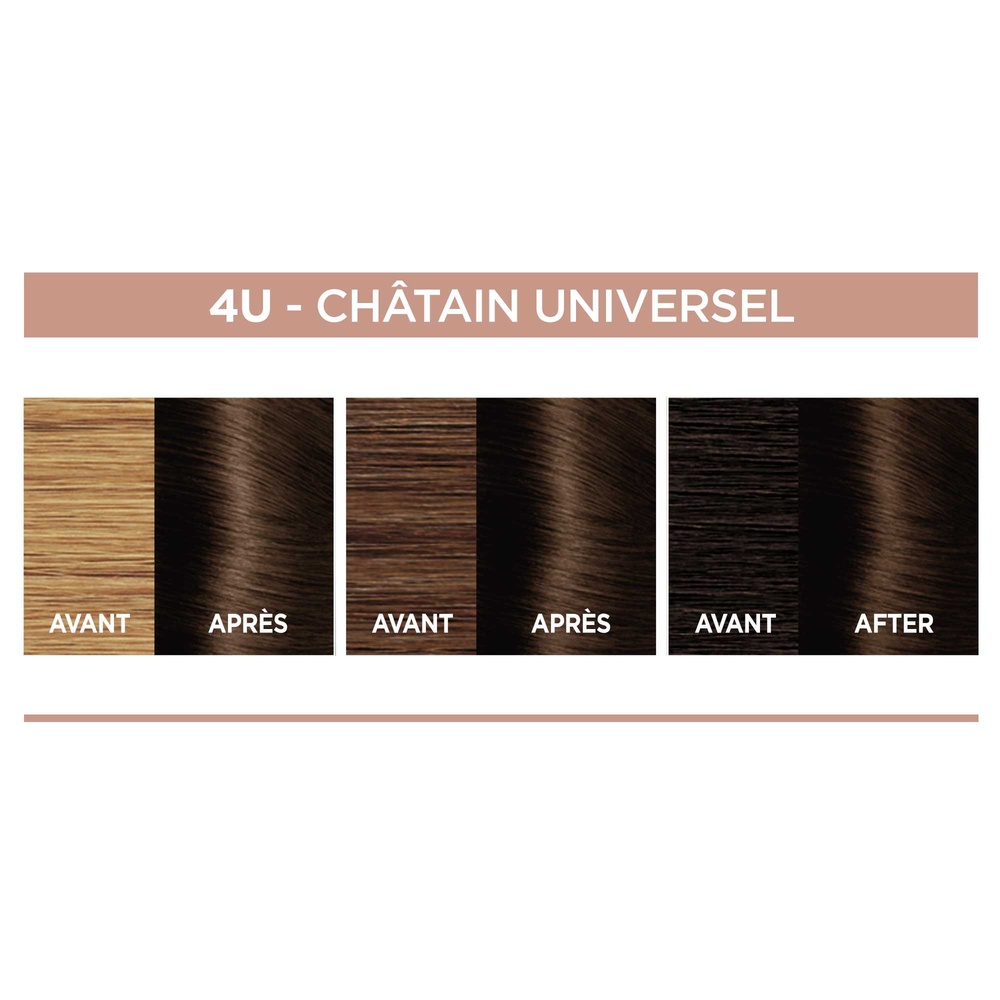 L'Oréal Paris L'Oréal Paris Excellence crème Universal nudes Coloration 4 Châtain Kit de Coloration