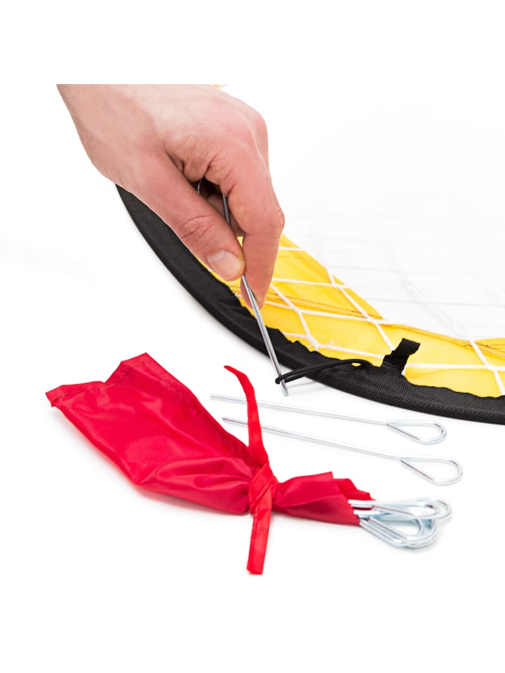 relaxdays 2er Set Fußballtor in Schwarz/Rot/Gold- (B)119 x (H)80 x (T)83 cm günstig kaufen onesize