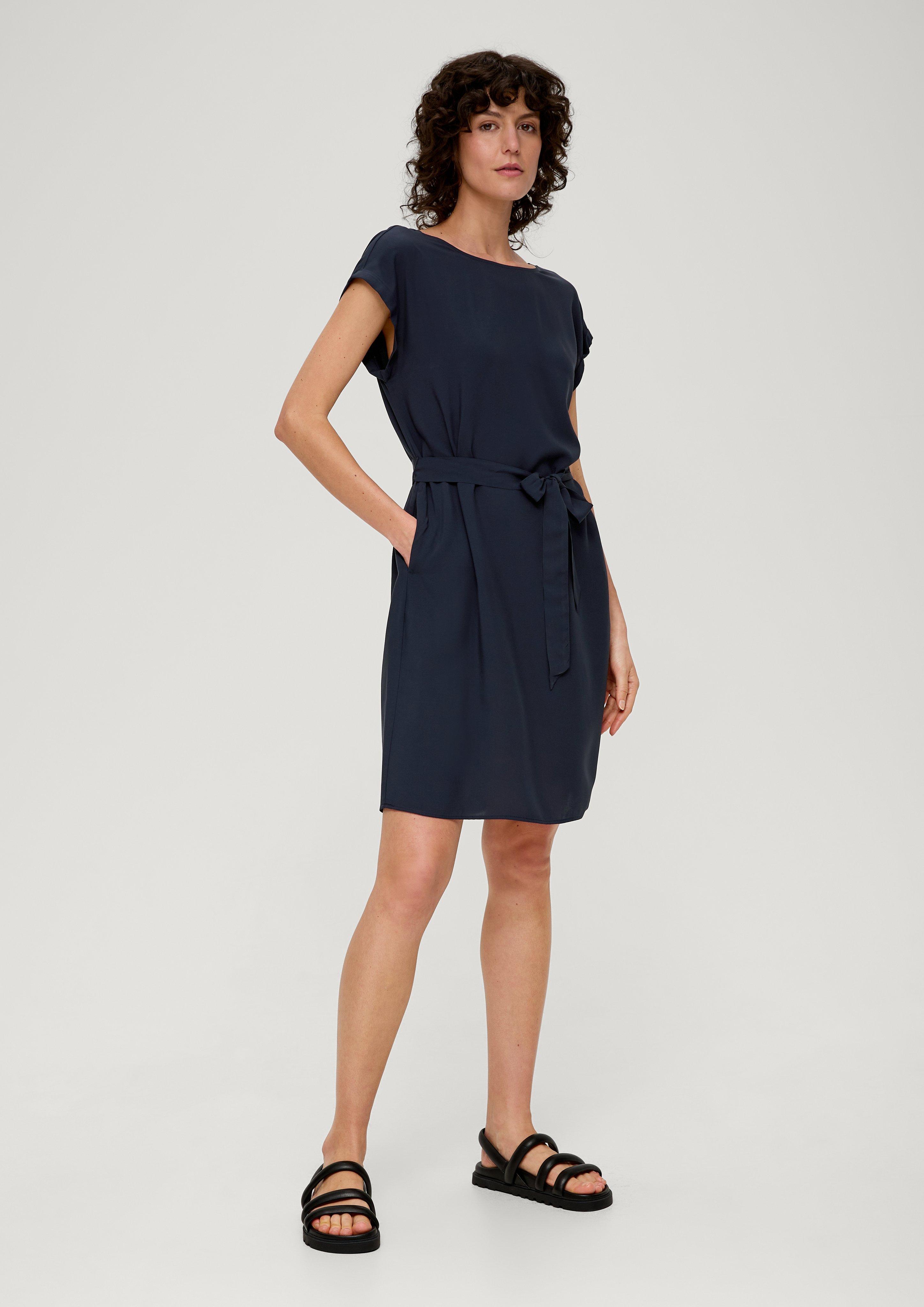 Kleid mit Bindeband aus Viskose  2131810-5959