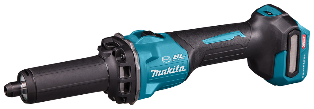 Polizor drept fără fir Makita GD001GZ XGT 40V Max cu comutator de blocare, fără baterie și încărcător, în cutie