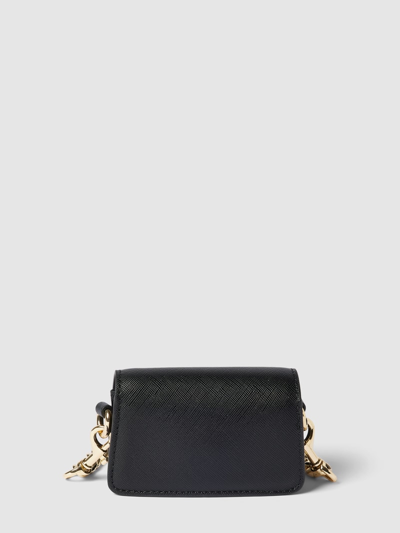 Clutch mit Label-Details in schwarz