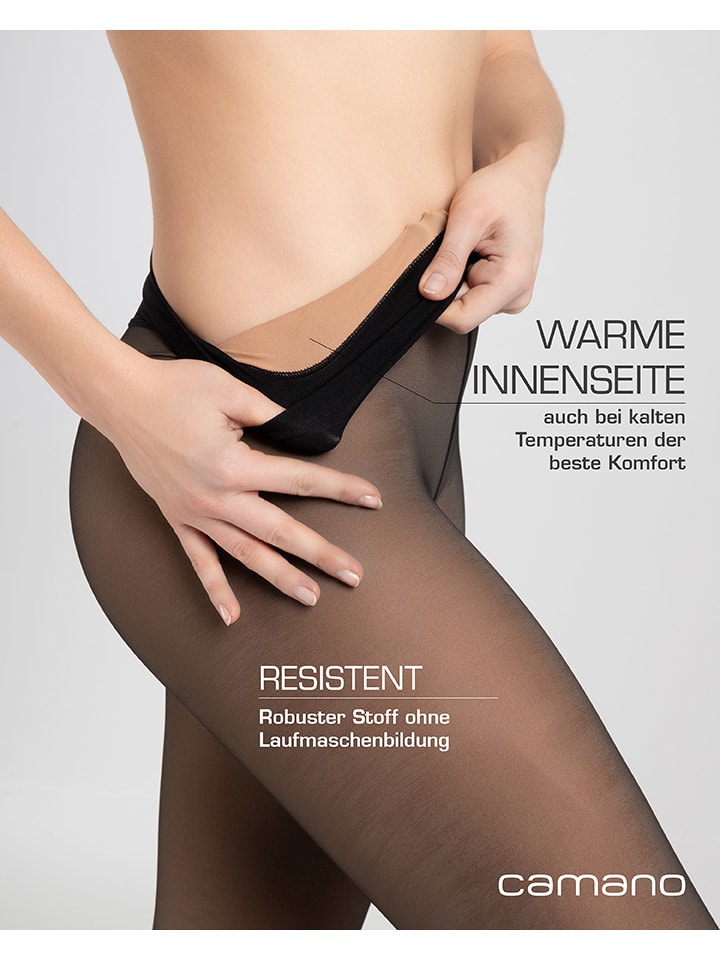 camano Thermo-Strumpfhosen in Schwarz - DEN 20 günstig kaufen