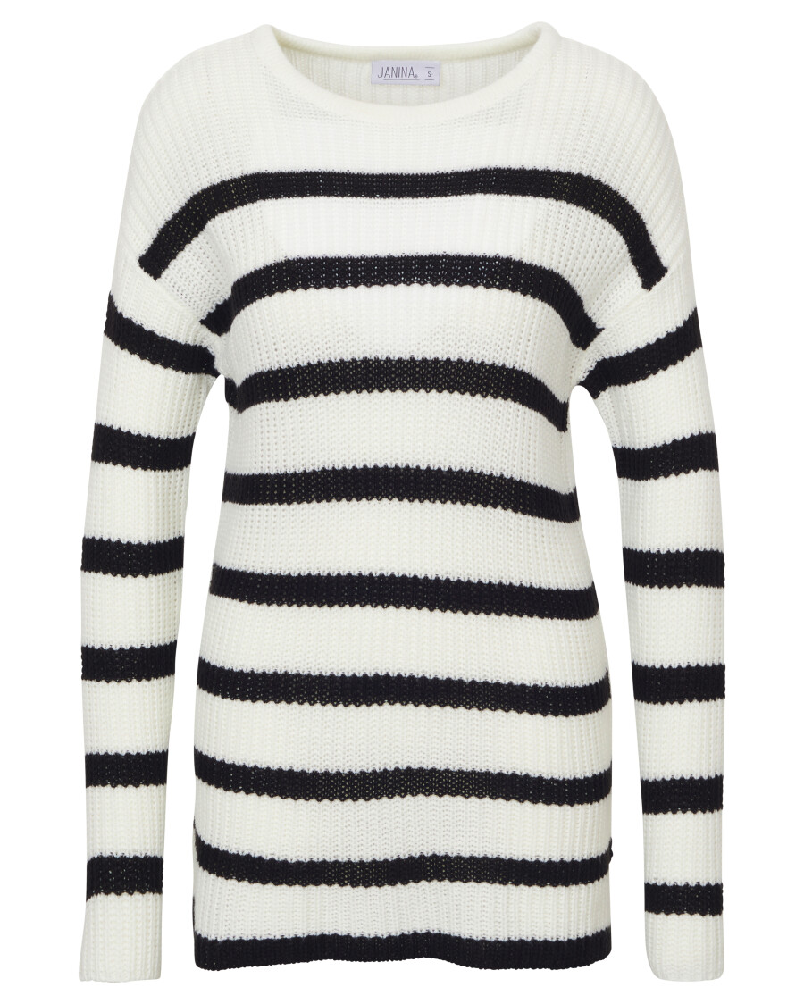 Gestreifter Strickpullover