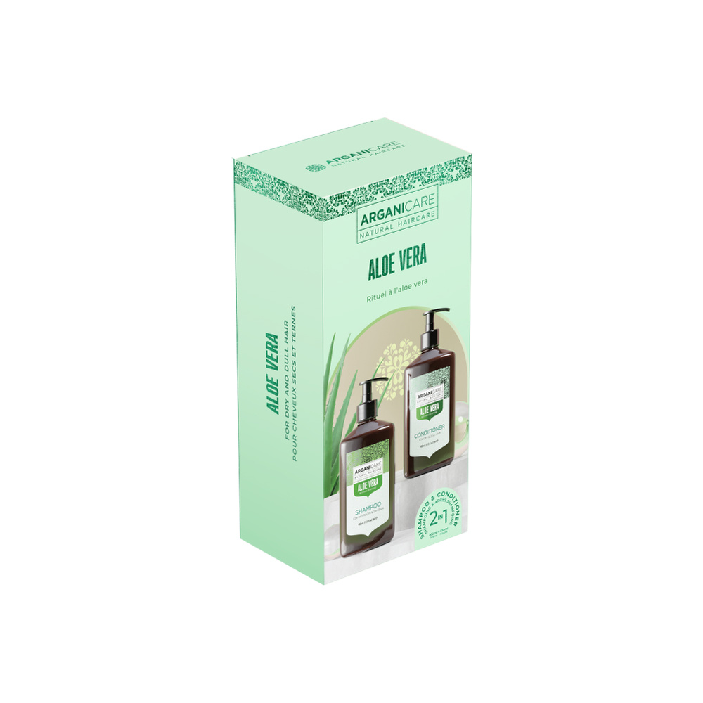 Arganicare Coffret Duo Hydratant & regulateur de sebum Shampooing + Après-shampooing