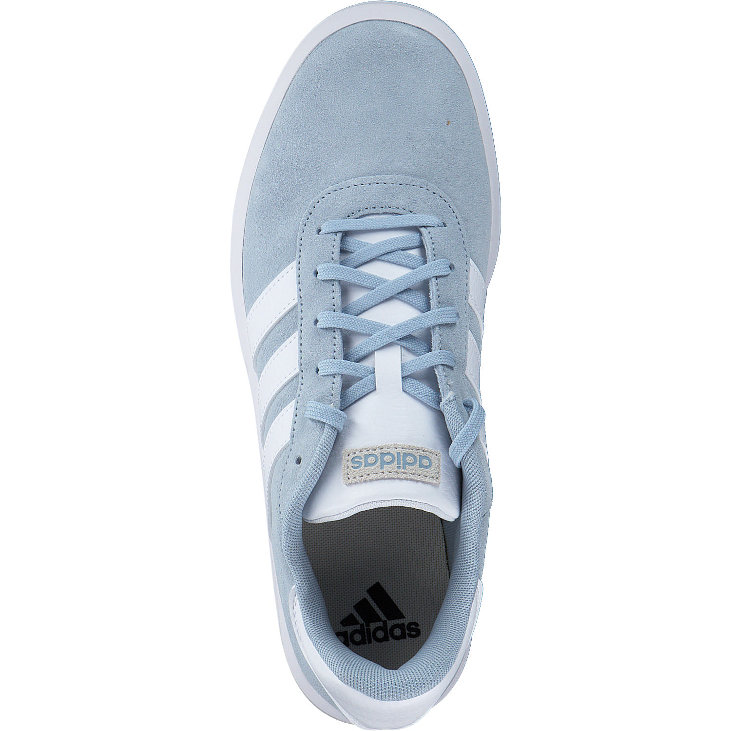 Adidas Court Platform Suede, Schnürschuhe, blau/weiß