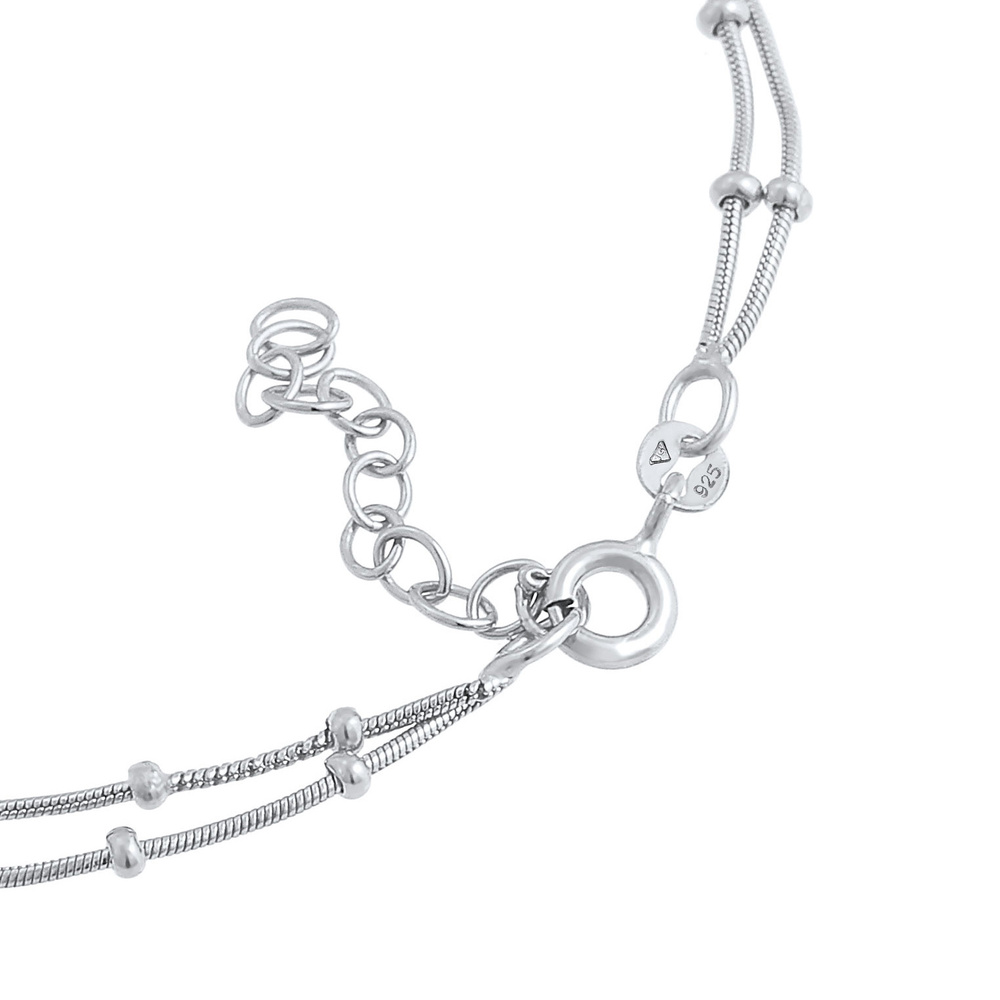 Elli Elli Bracelet Femmes Couche boules élégantes en argent sterling 925 plaqué or Bracelet