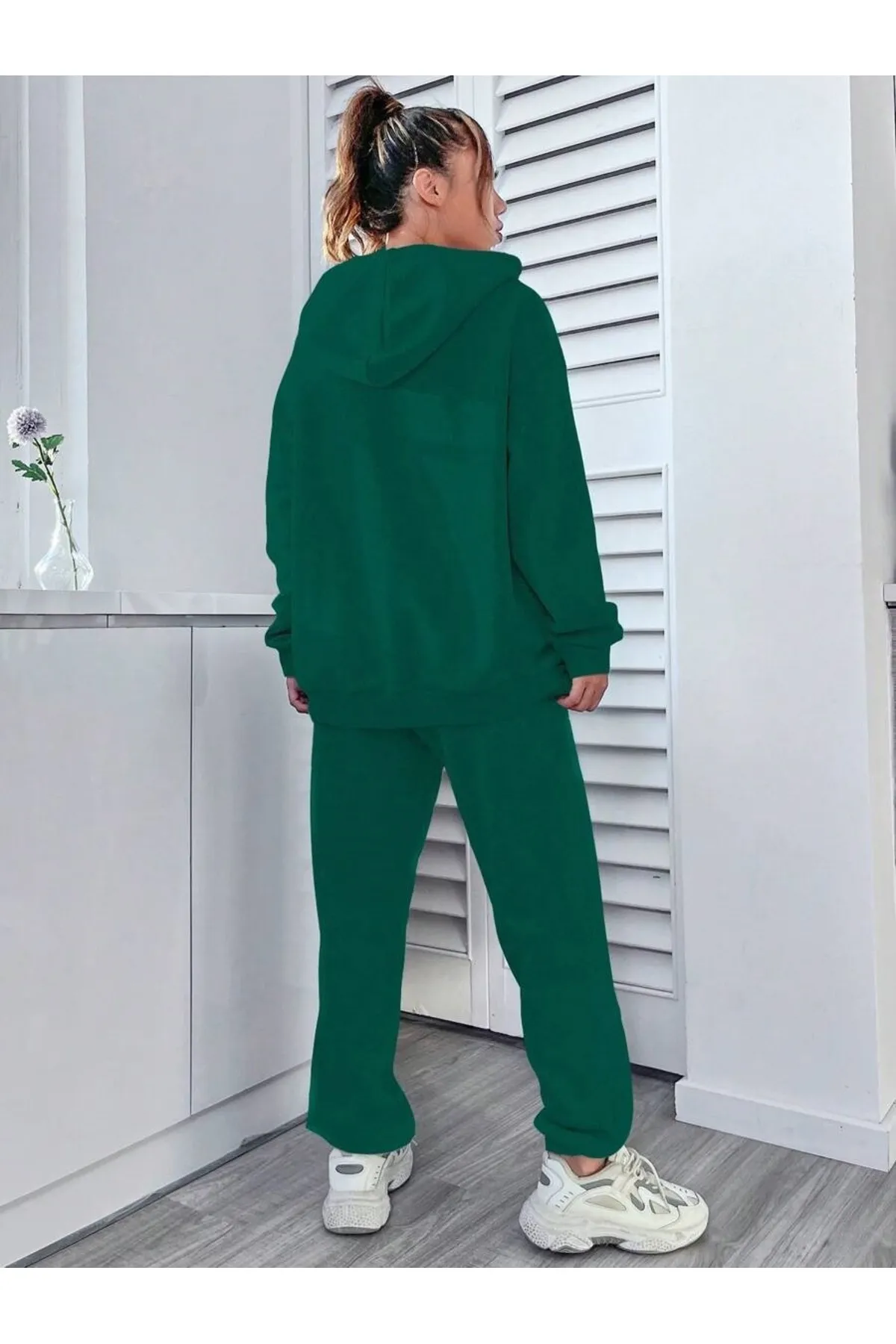 MOONBULL  Sport-Sweatsuit Set - Grün - Regular Fit