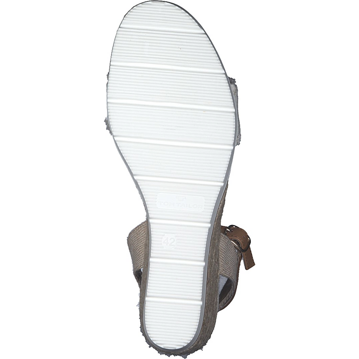 Tom Tailor 5390040017, Plateau-Sandaletten, Damen, Beige