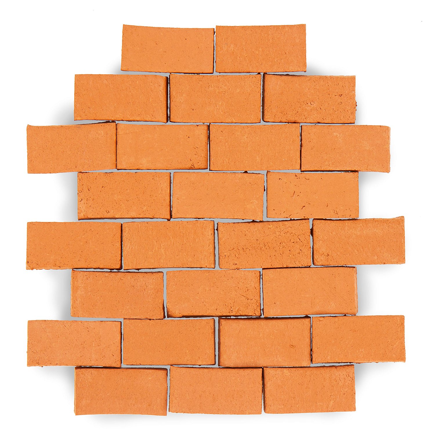 Ziegelsteine, 2,3 x 1,1 cm, 100 Stück