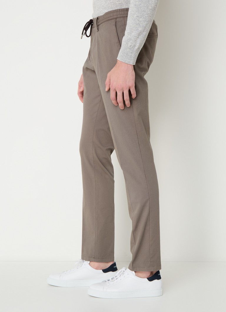 Pantaloni chino slim-fit Profuomo con texture a coste e tasche interne