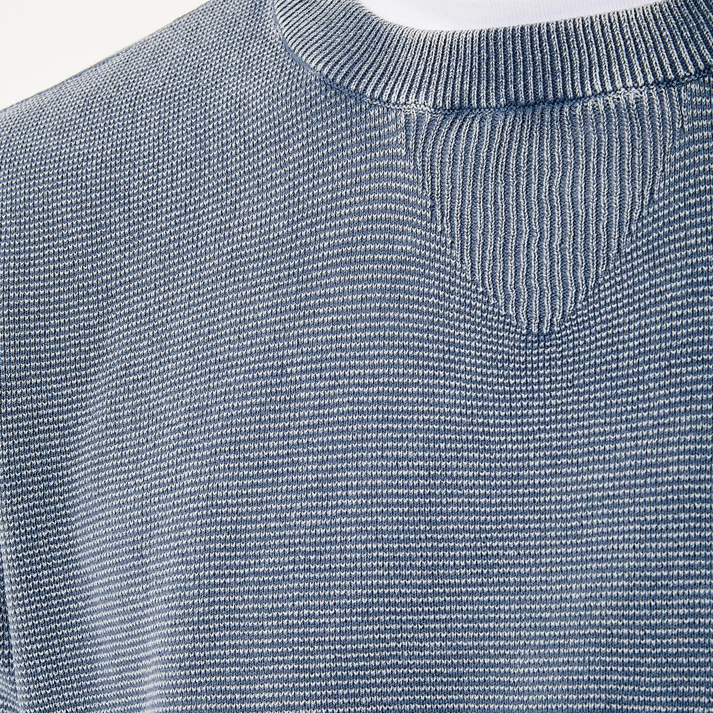 NYO    Pull bleu gris Homme en 100% coton