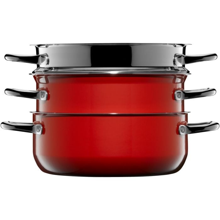Fusiontec Compact Topf-Set, 3-teilig, Red