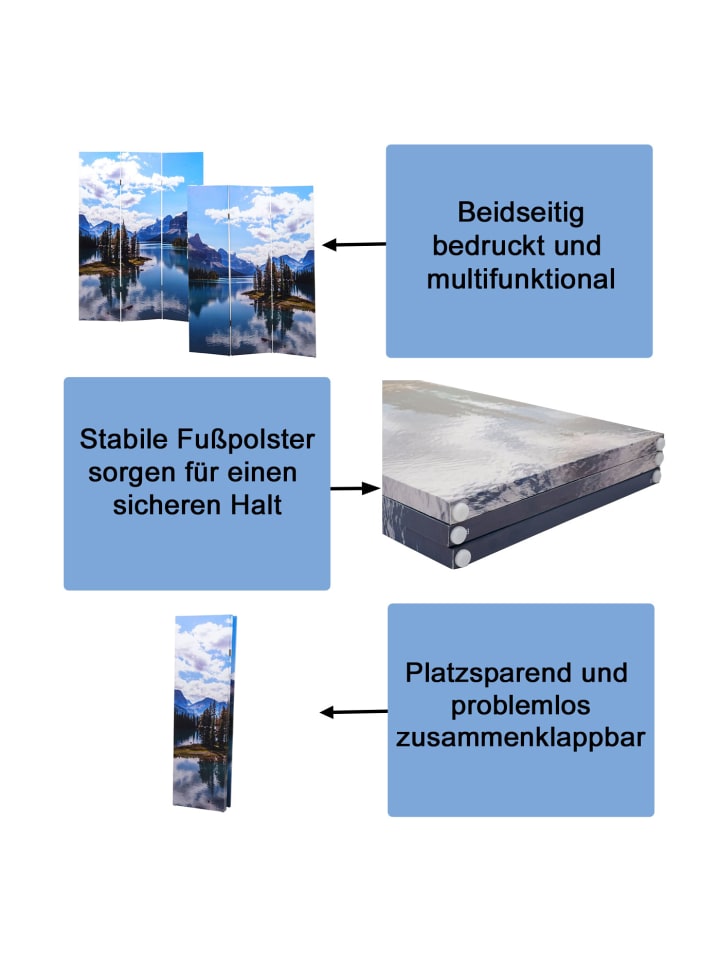 MCW Foto-Paravent A83, 180x121cm See günstig kaufen onesize