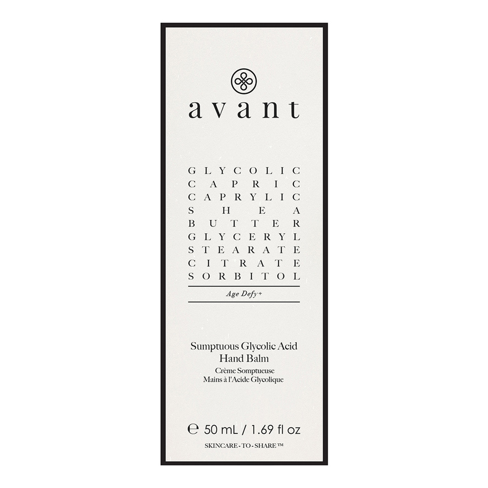 Avant Skincare Crème Somptueuse Mains à l’Acide Glycolique Mains & Corps