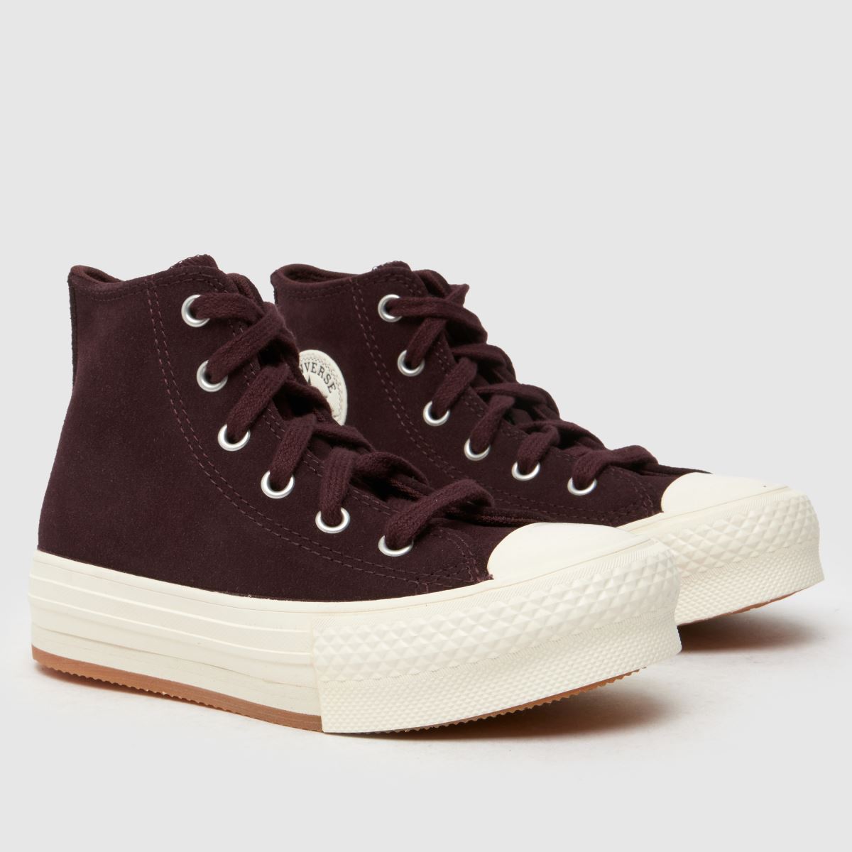 Converse – Vinröda All Star Eva Lift Hi Junior-sneakers