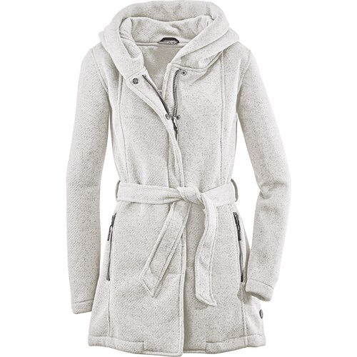 DAMEN MANTEL FRYDARA - CASUAL KNIT PARKA MIT KAPUZE UND GÜRTEL, GEBONDED MIT