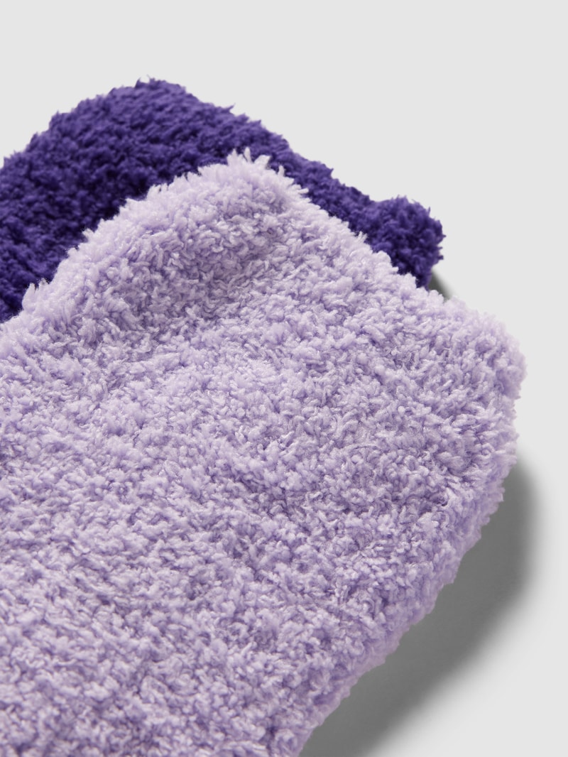 Socken mit Strukturmuster in lila