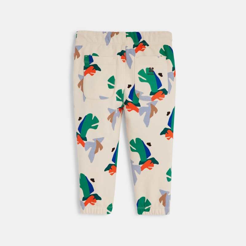 Jogging bébé garçon à motifs feuilles géométriques beige Catimini