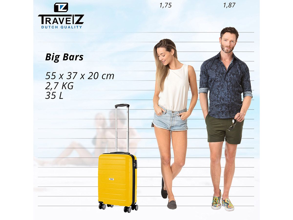 TravelZ Big Bars TSA Handgepäckkoffer