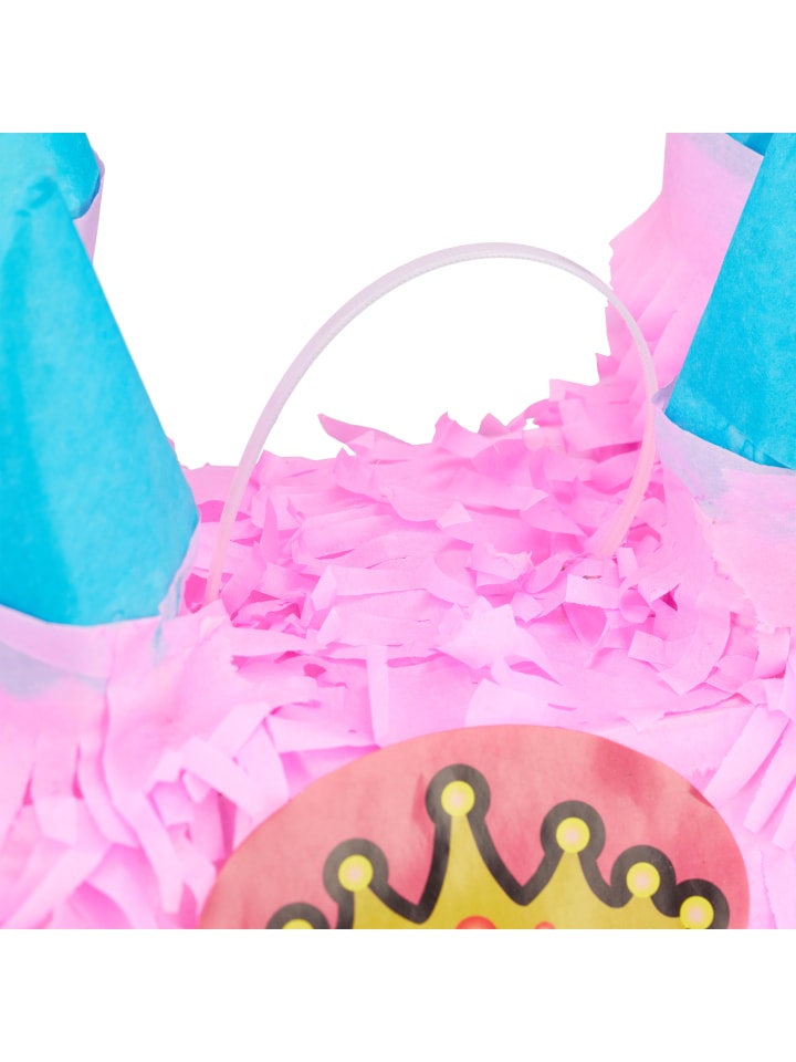 relaxdays Pinata Schloss in Rosa günstig kaufen onesize