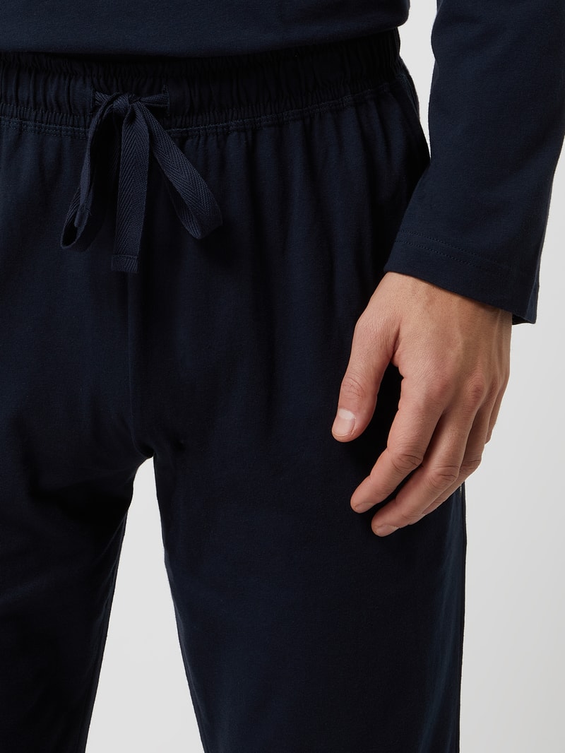 Pyjama-Hose aus Baumwolle in dunkelblau