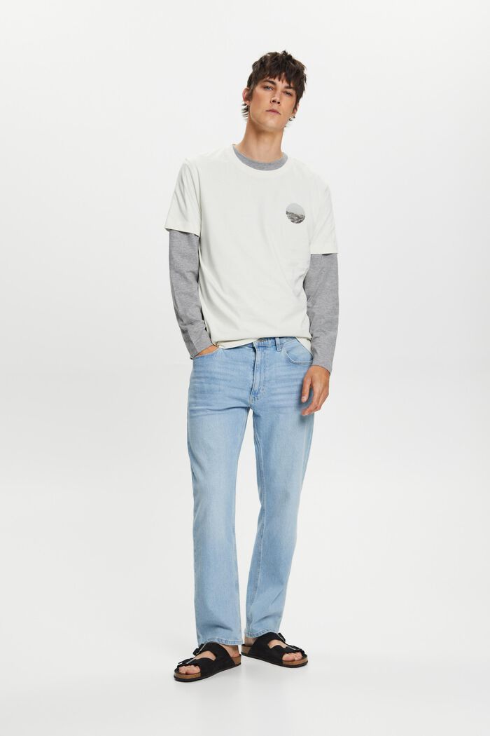 T-Shirt mit Print auf Vorder- und Rückseite