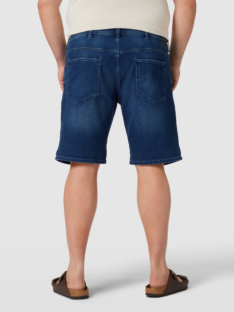 PLUS SIZE Jeansshorts mit Gesäßtaschen in marineblau meliert