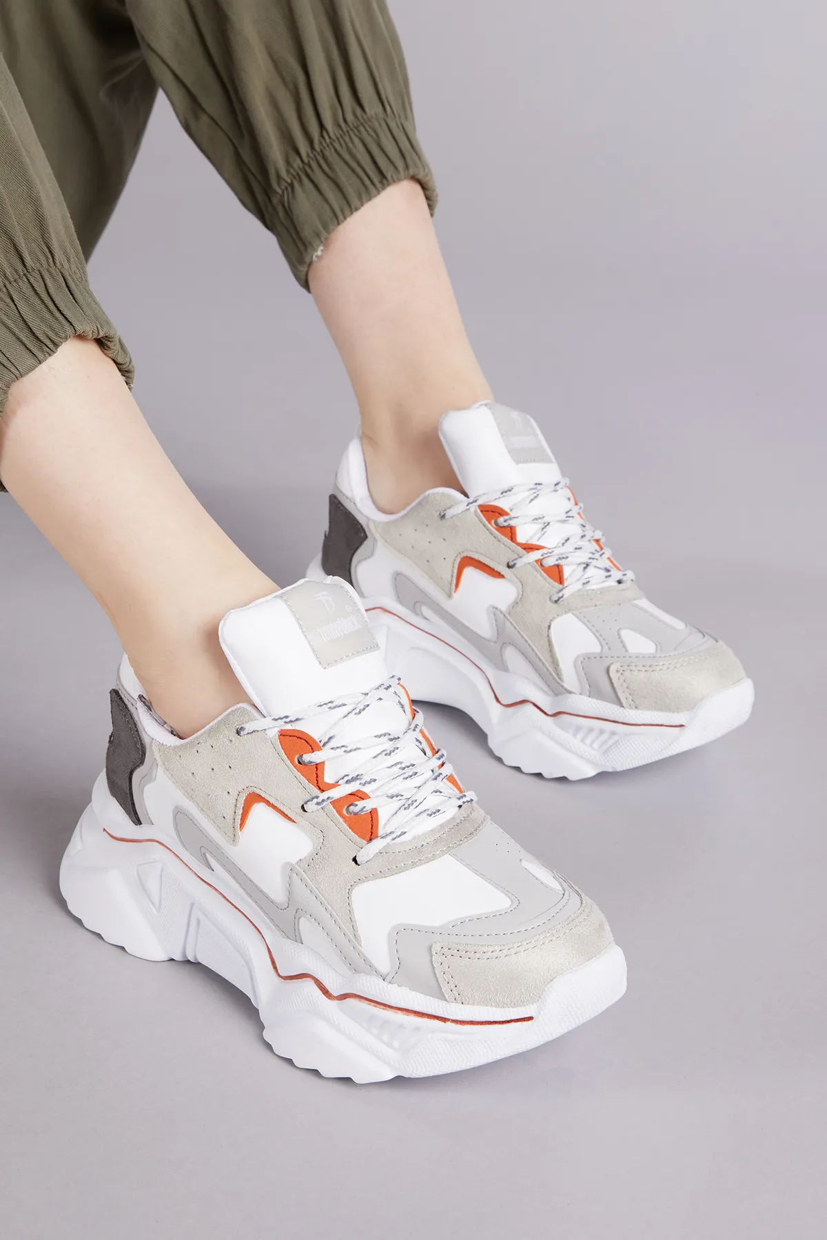 Tonny Black  Weiße Fliesen-Sportschuhe für Damen Dnz