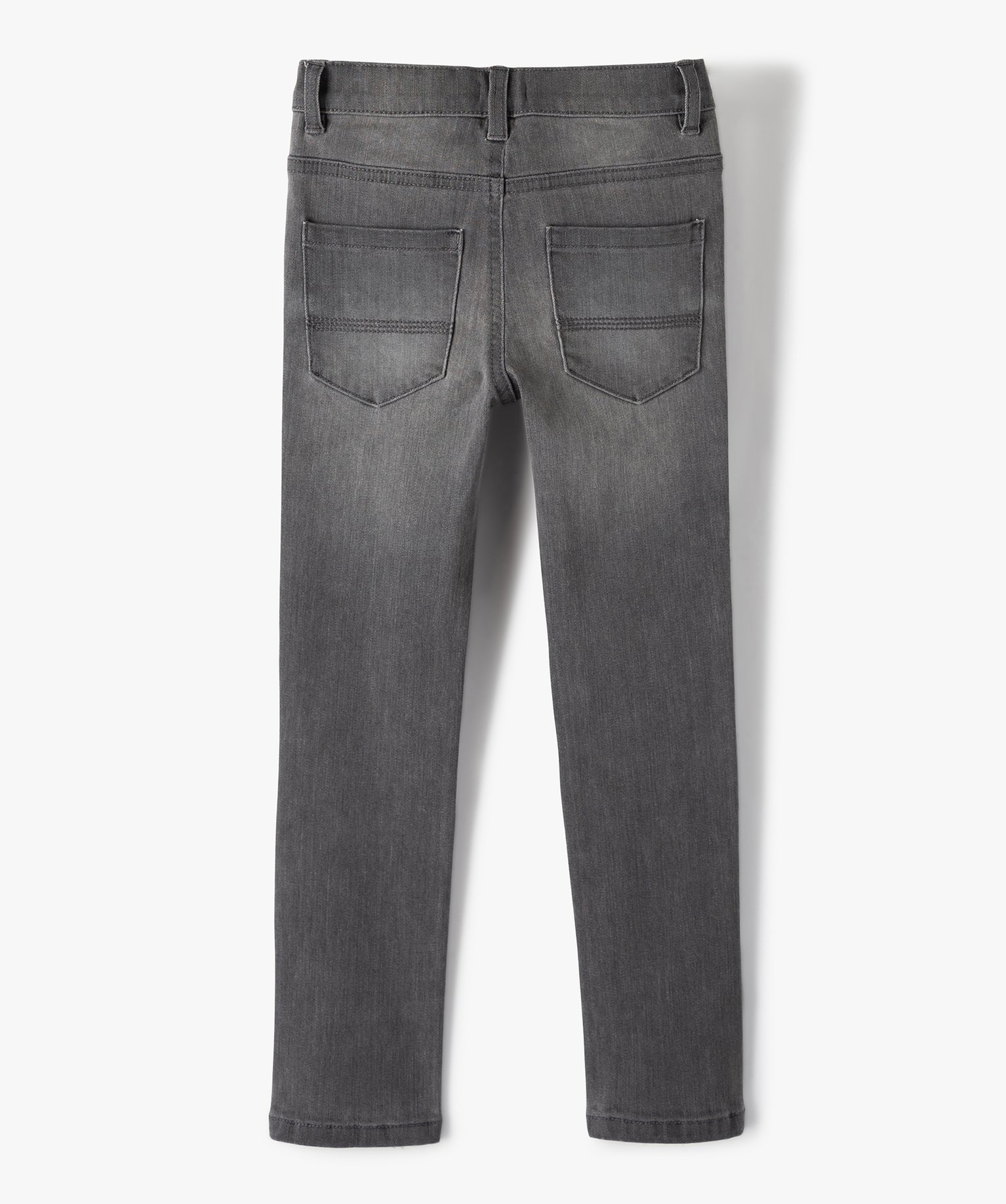 Jean Garçon coupe Slim contenant du polyester recyclé grey | GEMO