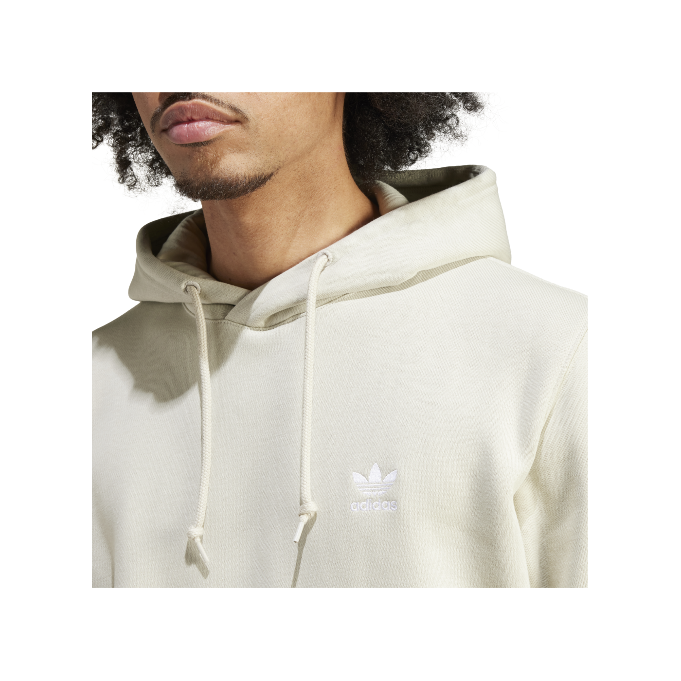 adidas Essentials Trefoil Hoody Beige