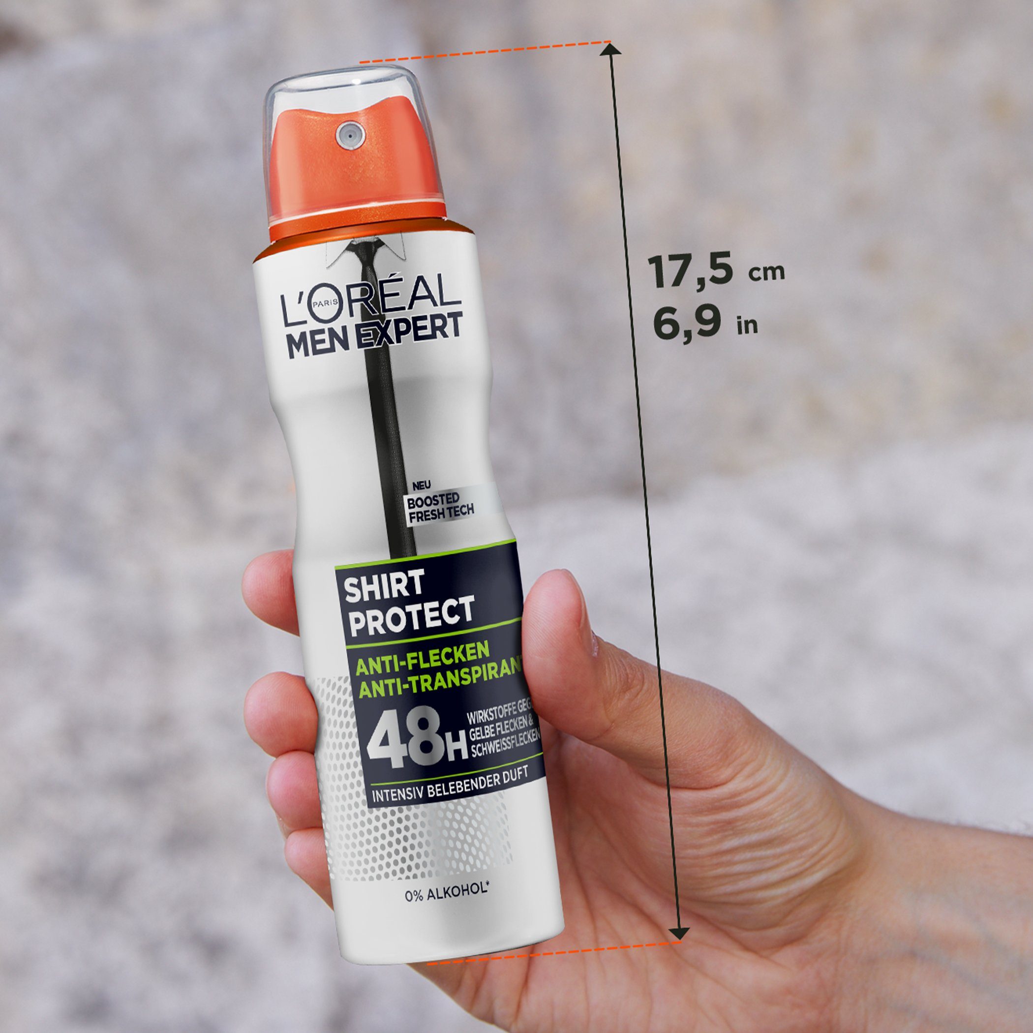 L'ORÉAL PARIS MEN EXPERT Deo-Spray Shirt Control, Schützt vor weißen Rückständen & Textilverhärtungen