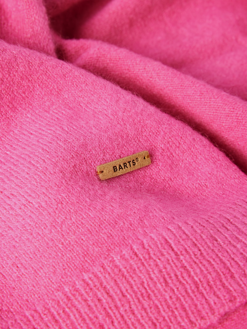 Schal mit Label-Detail Modell 'Witzia' in pink
