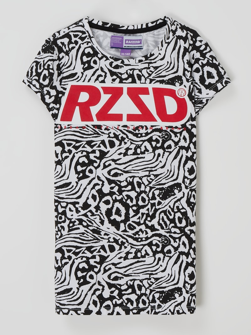 T-Shirt mit Logo in weiß