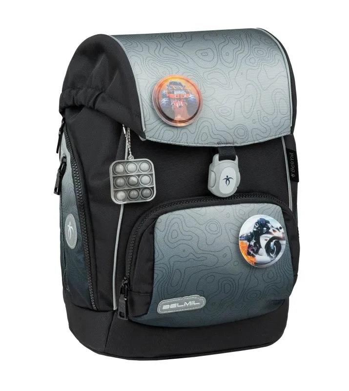 Belmil Premium Comfy Plus Schulra﻿nzen-Set 5-tlg - Black Grey