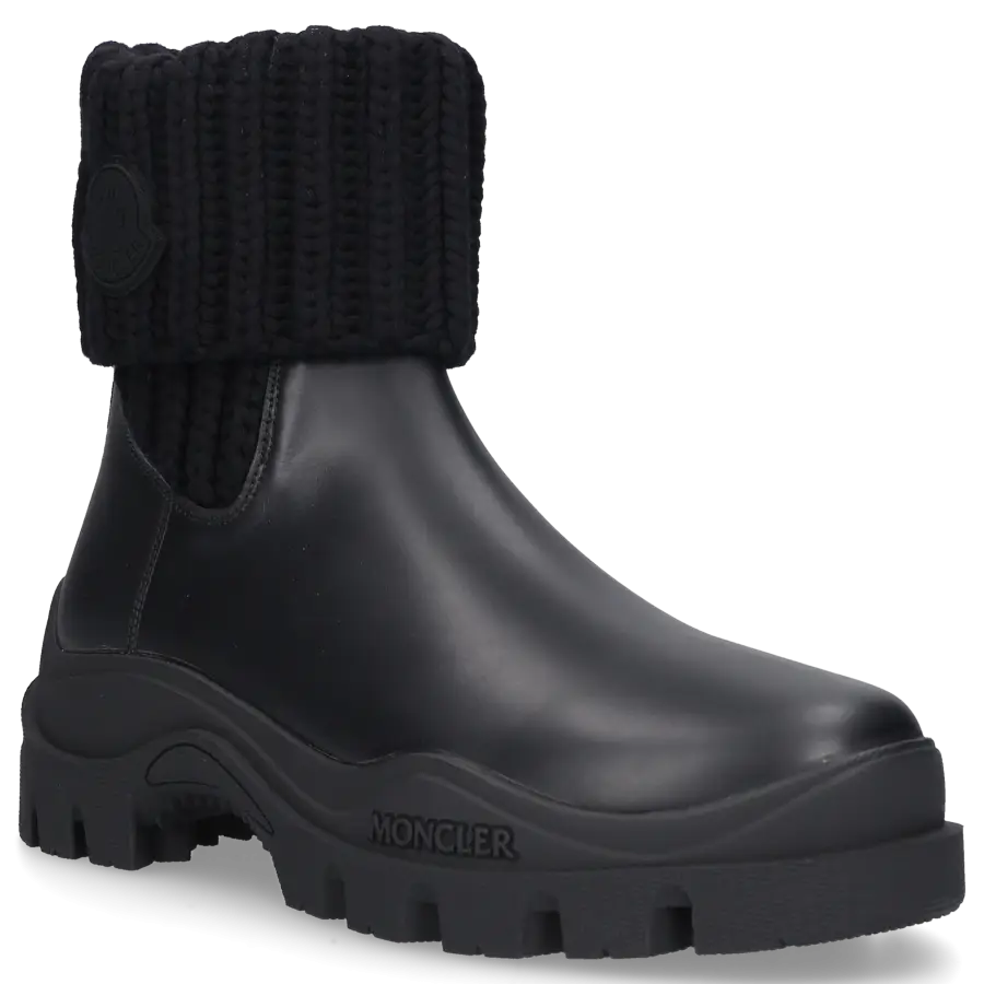 Moncler - Klassische Stiefeletten LARUE CUFF Kalbsleder - schwarz
