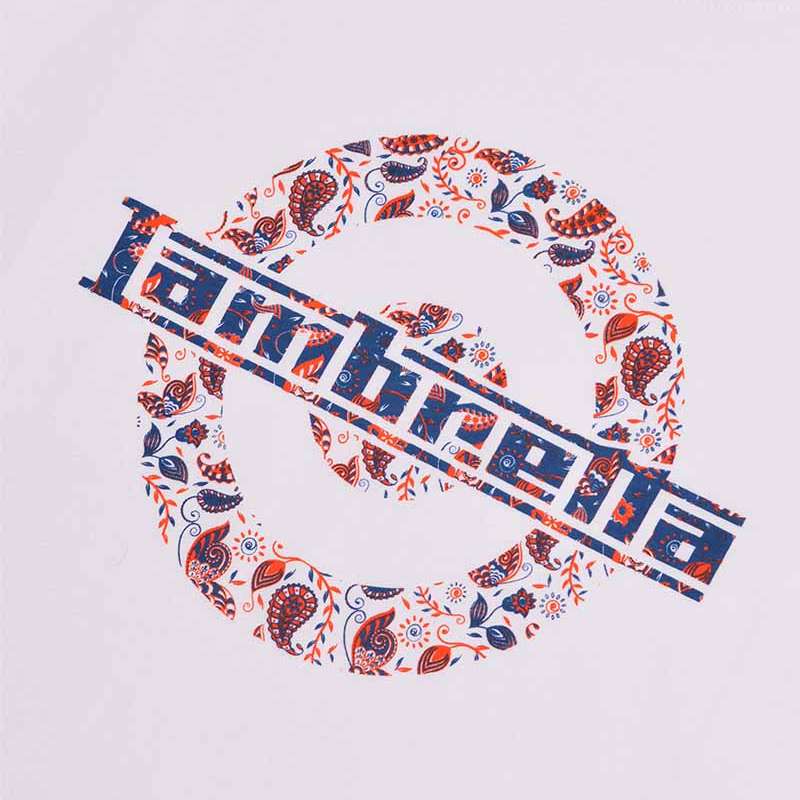 Lambretta Paisley Logo Herren T-Shirt SS1011-WHT