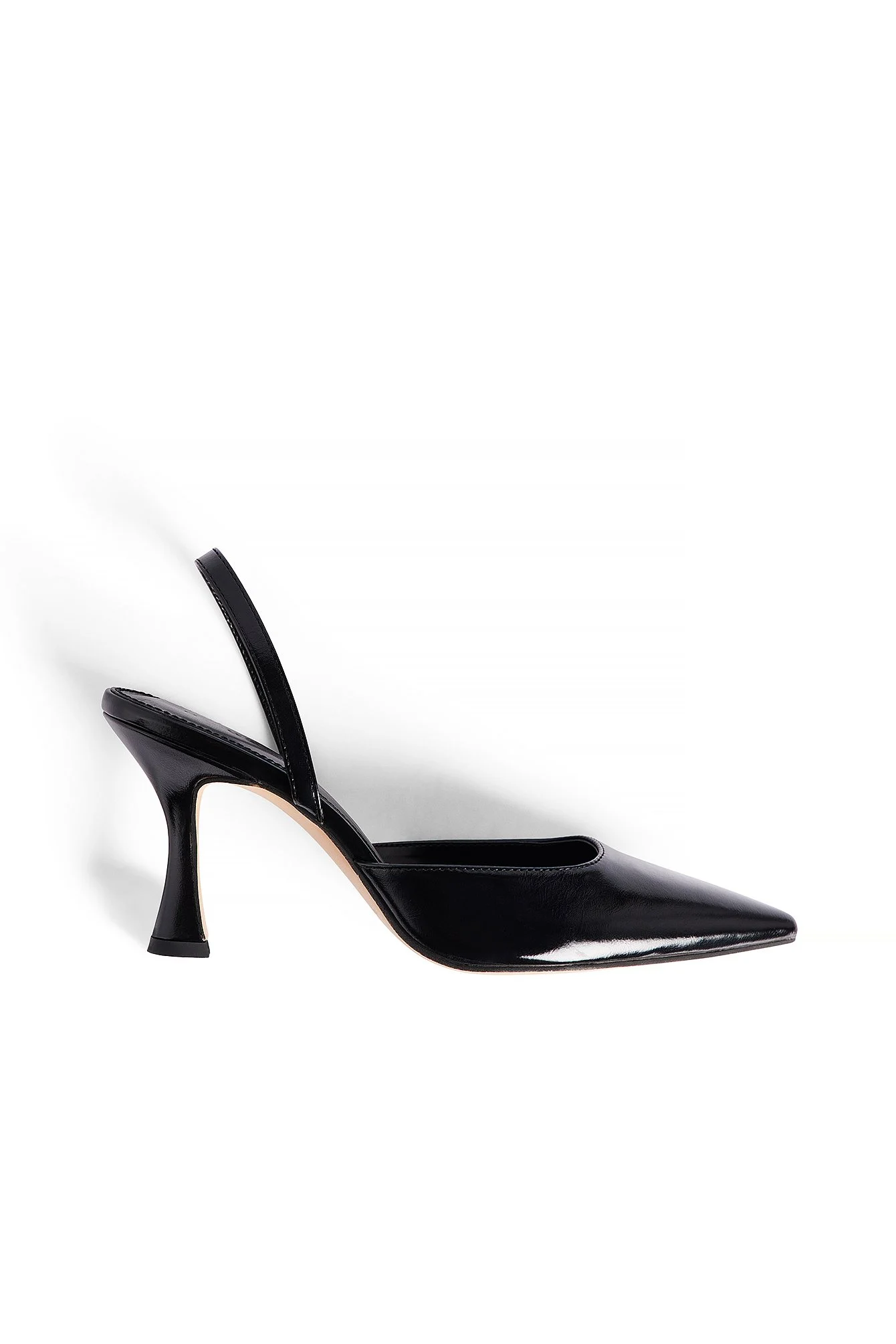 Schmale Sling-Pumps mit Sanduhrform