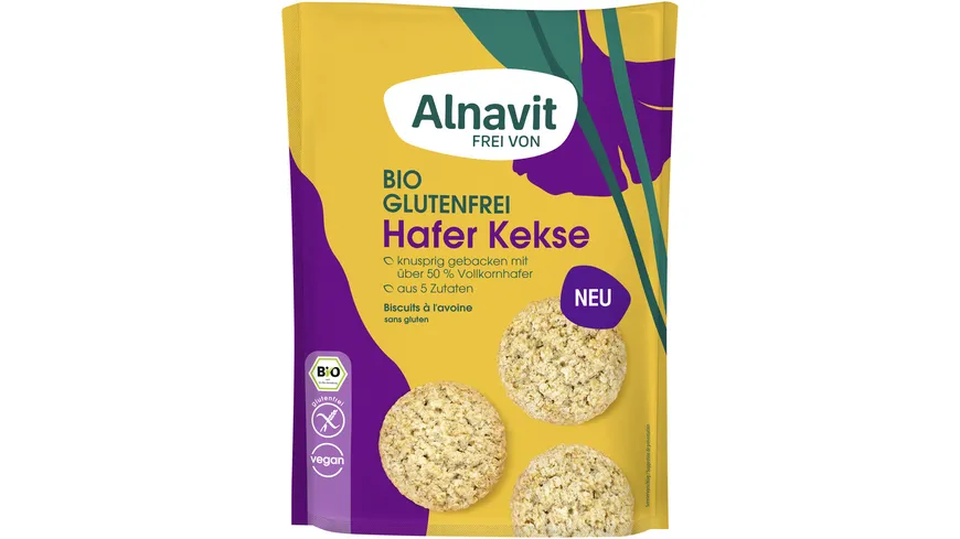 Alnavit Bio Hafer Kekse glutenfrei 125 g