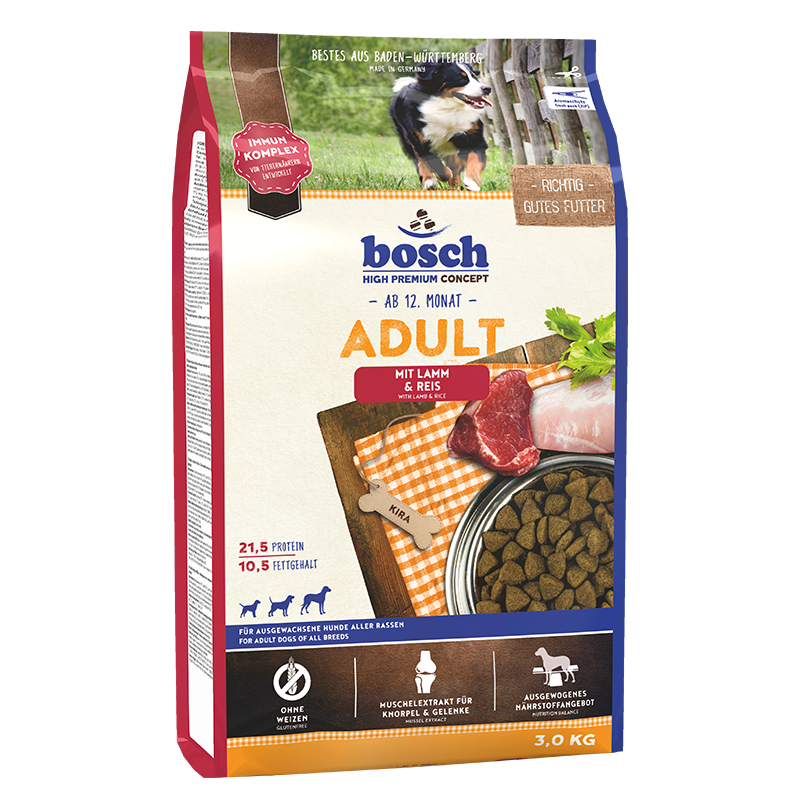 bosch Hundetrockenfutter bosch High Premium Concept Adult Lamm & Reis 3 kg