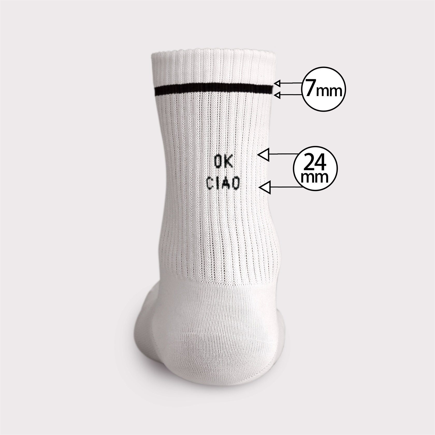 Made by Nami Tennissocken Weiße Tennissocken Atmungsaktive Crew Socks mit Sprüchen Retro Socken Lustige Socken mit Sprüchen Herren & Damen