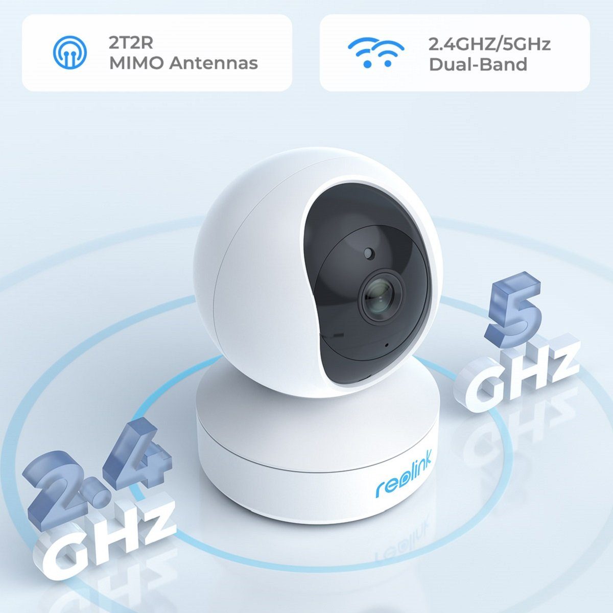 Reolink E1 Pro-2 Pack 4MP 355° Schwenk & 50° Neigung PT Indoor Dualband Überwachungskamera (Innenbereich, Automatische Verfolgung, 2-Wege-Audio, Baby Monitor, Bewegungen Personen und Haustiere erkennen)