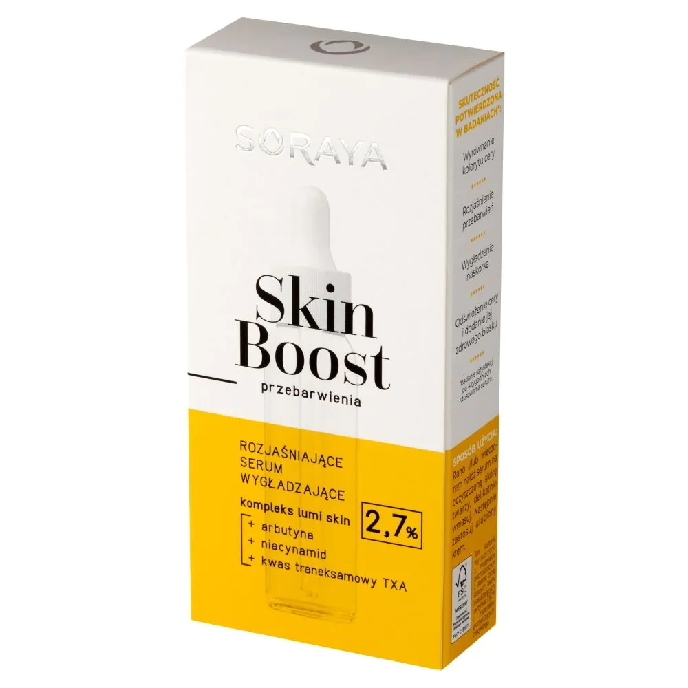 Soraya Skin Boost serum za posvjetljivanje i zaglađivanje kože