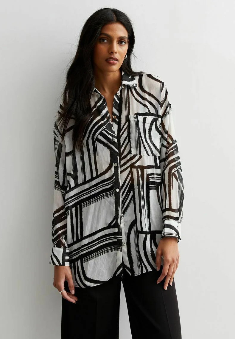Camisa New Look ABSTRACT STRIPE