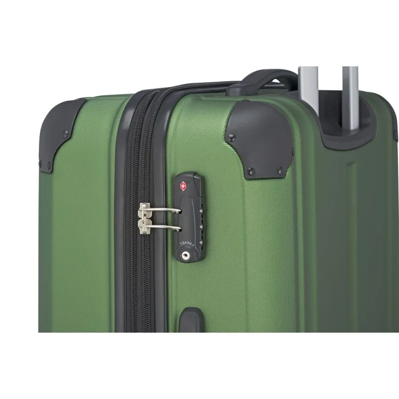 Travelite CITY Trolley S (55cm) mit 4 Rollen (erweiterbar) - Grün