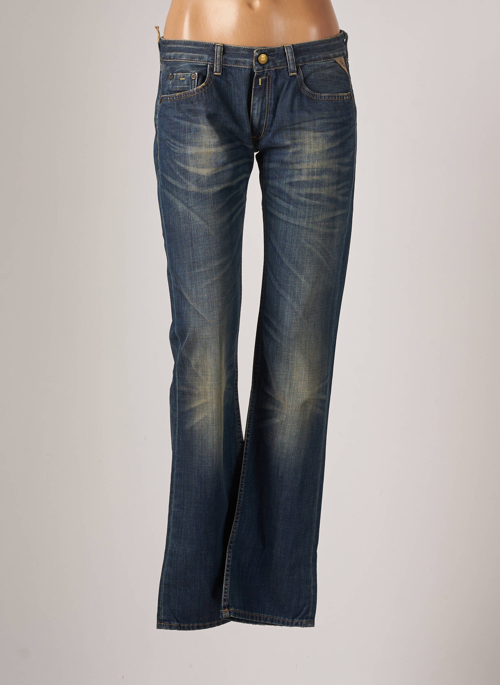 Replay Jeans Bootcut Femme couleur bleu